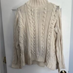 Cozy Cream Cable Knit Sweater